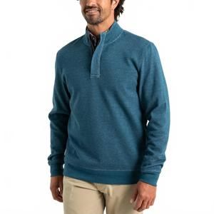 NEW DUCK HEAD bearing pique performance 1/4 zip pullover sweater in mirror lake